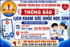 THÔNG BÁO LỊCH KHÁM SỨC KHỎE HỌC SINH  TRƯỜNG TRUNG HỌC CƠ SỞ DƯƠNG NỘI